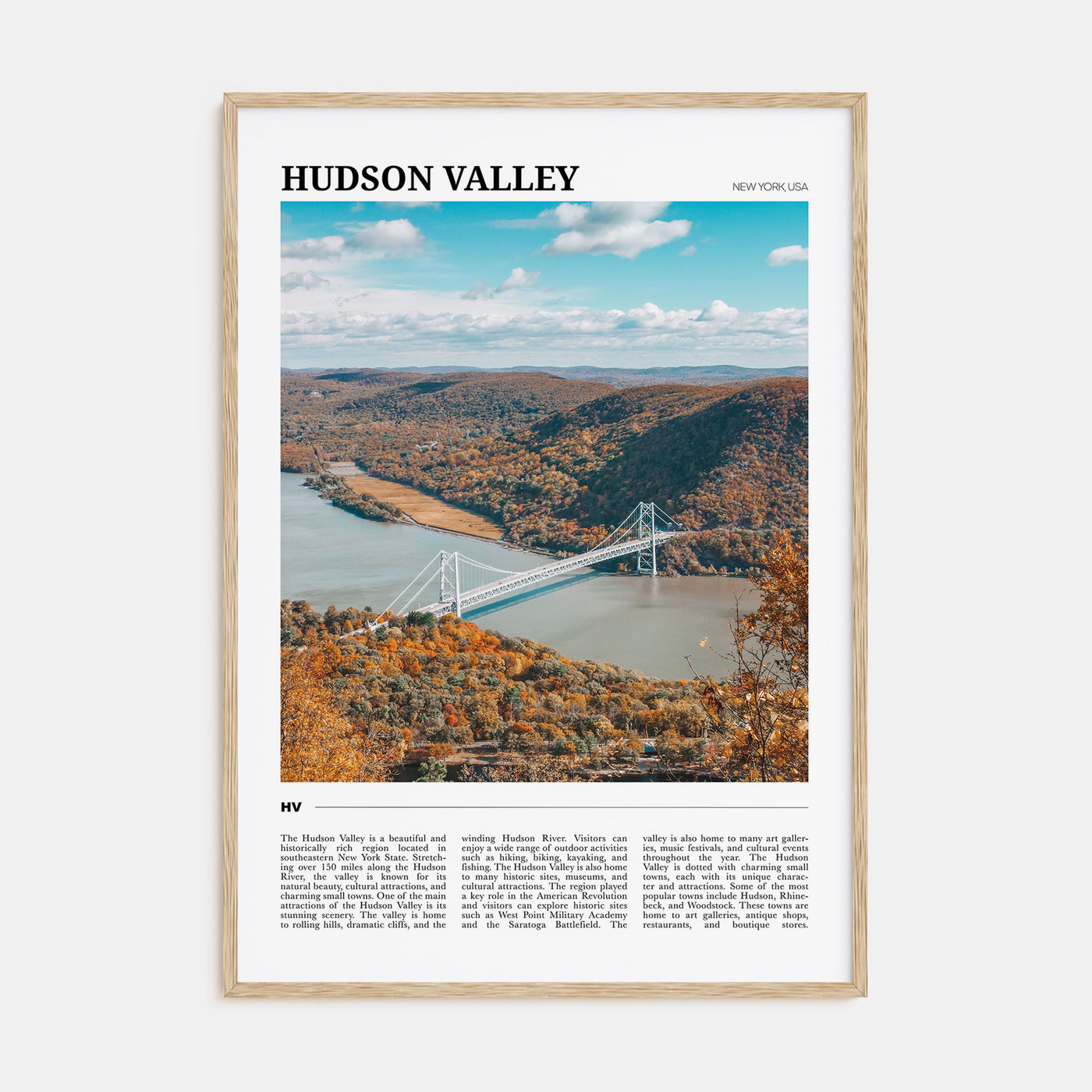 Hudson Valley Travel Color Poster