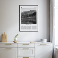 Hume Lake Travel B&W Poster