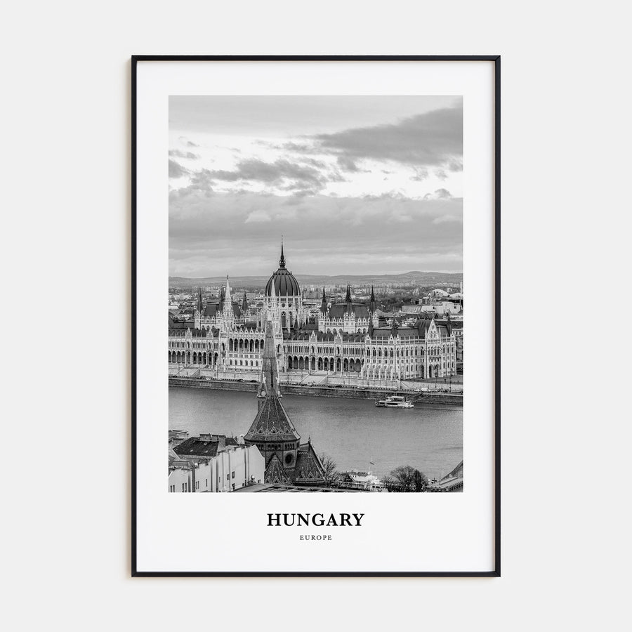 Hungary Portrait B&W Poster