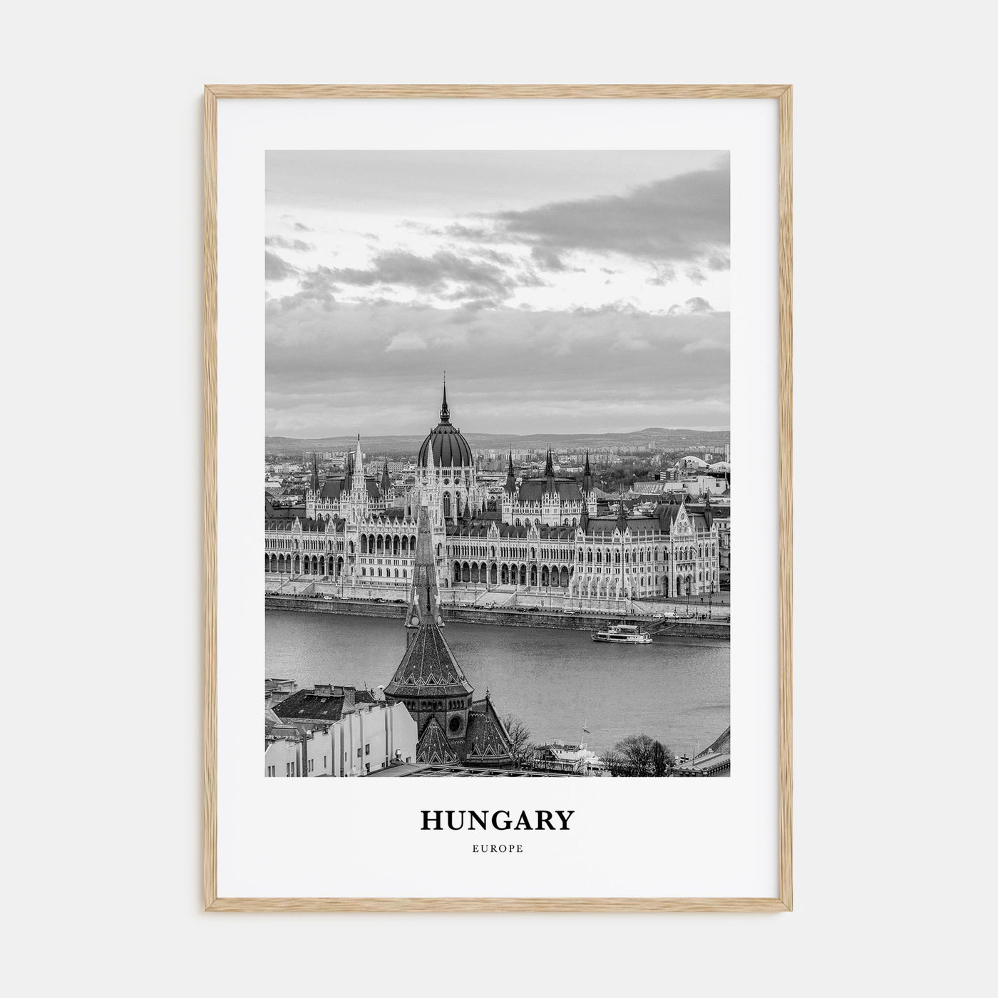 Hungary Portrait B&W Poster