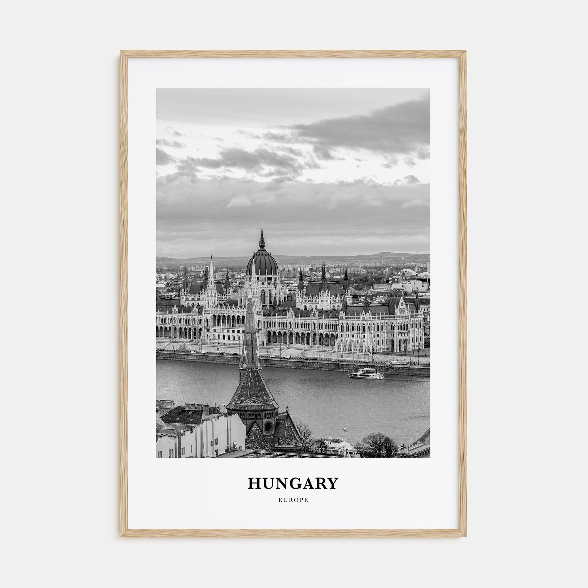 Hungary Portrait B&W Poster