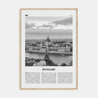 Hungary Travel B&W Poster