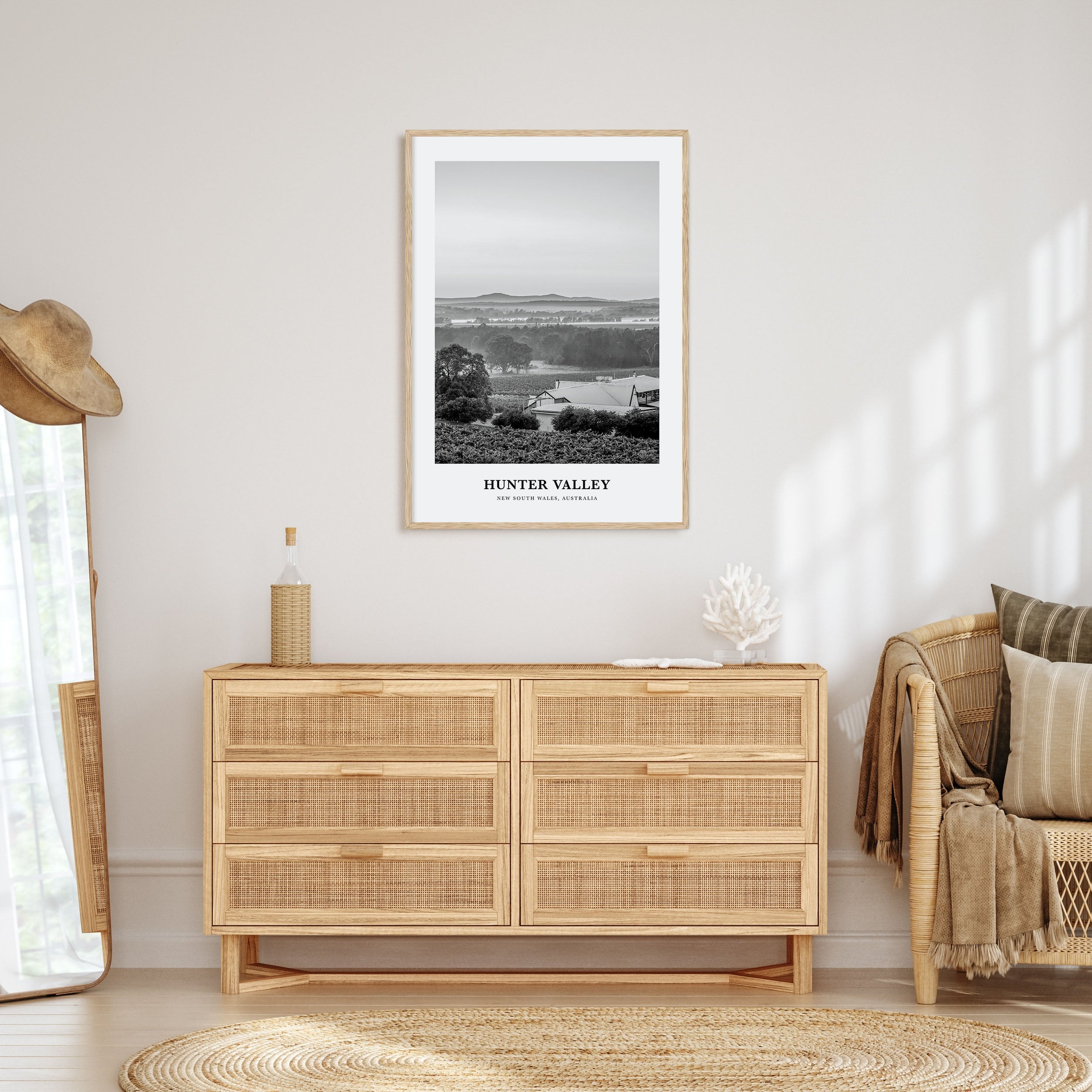 Hunter Valley Portrait B&W Poster