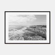 Huntington Beach Landscape B&W Poster