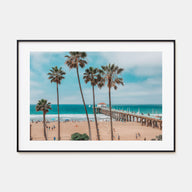 Huntington Beach Landscape Color Poster