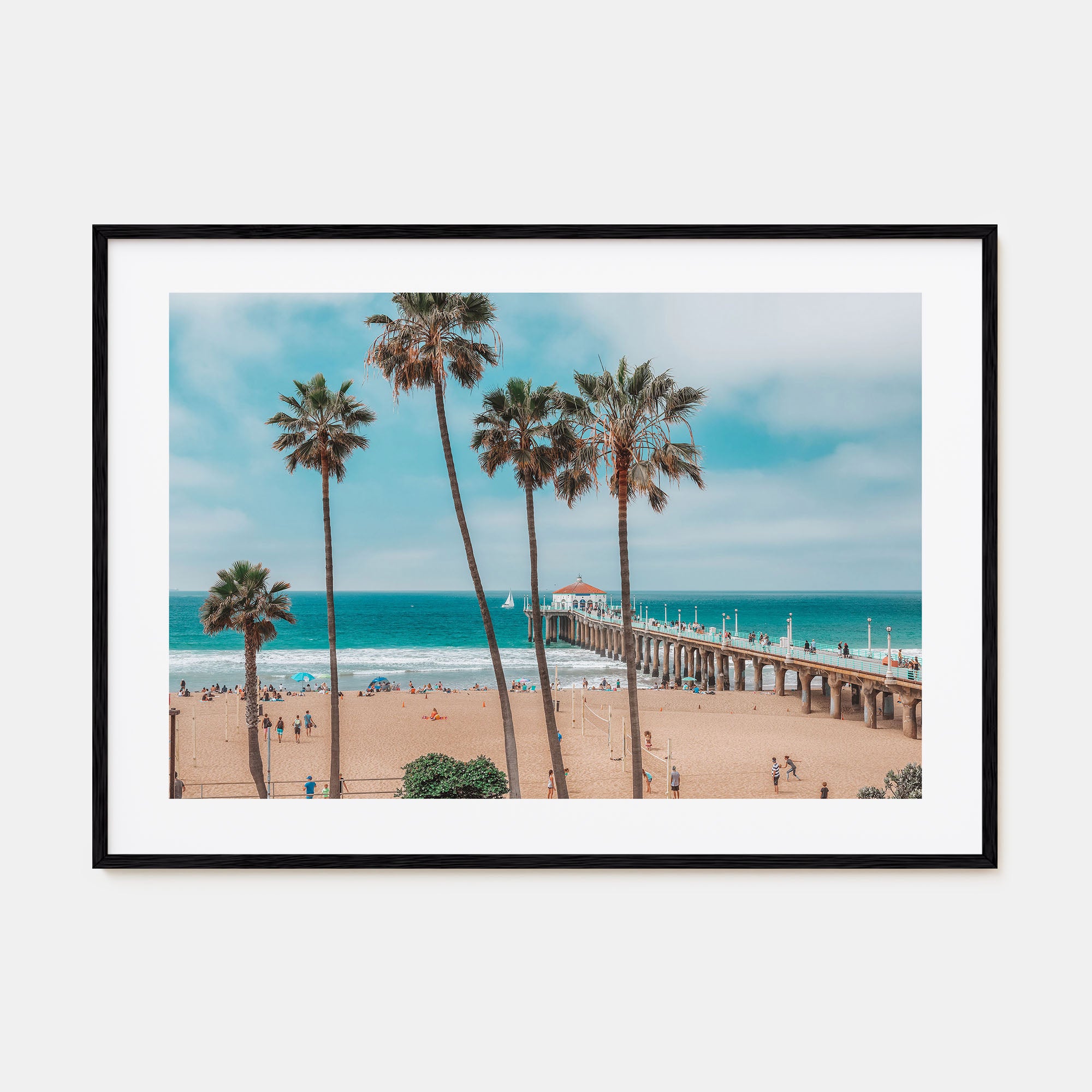 Huntington Beach Landscape Color Poster