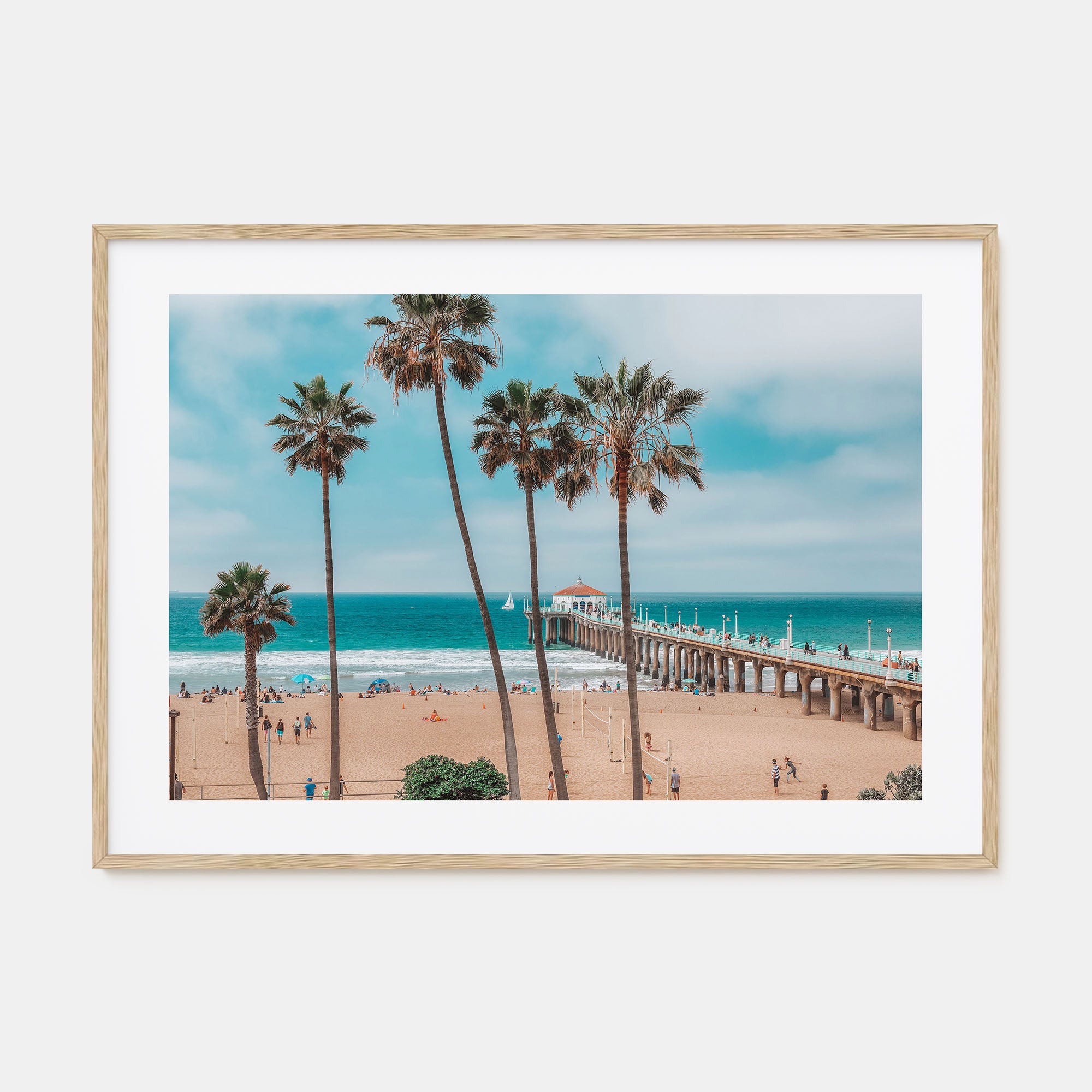 Huntington Beach Landscape Color Poster