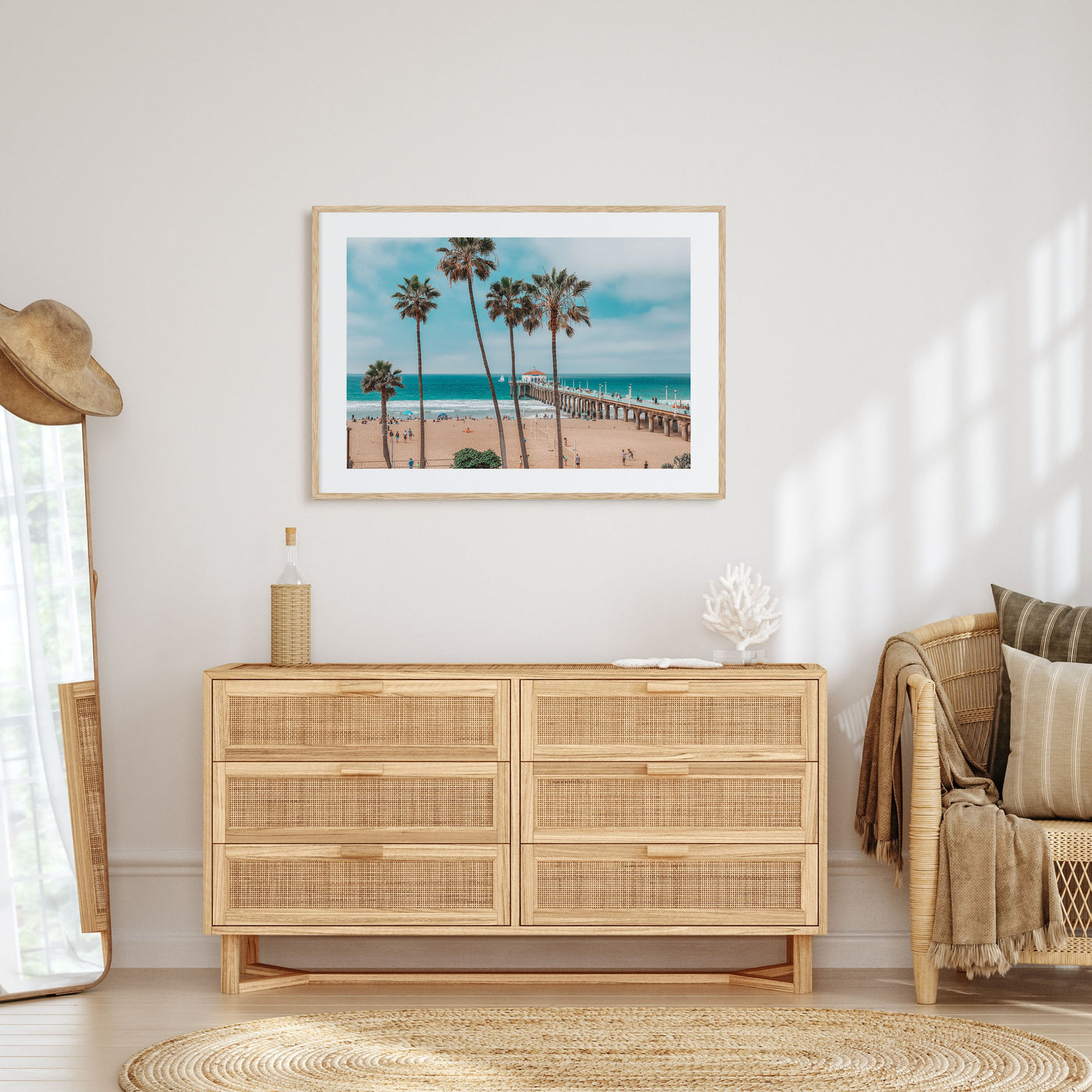 Huntington Beach Landscape Color Poster
