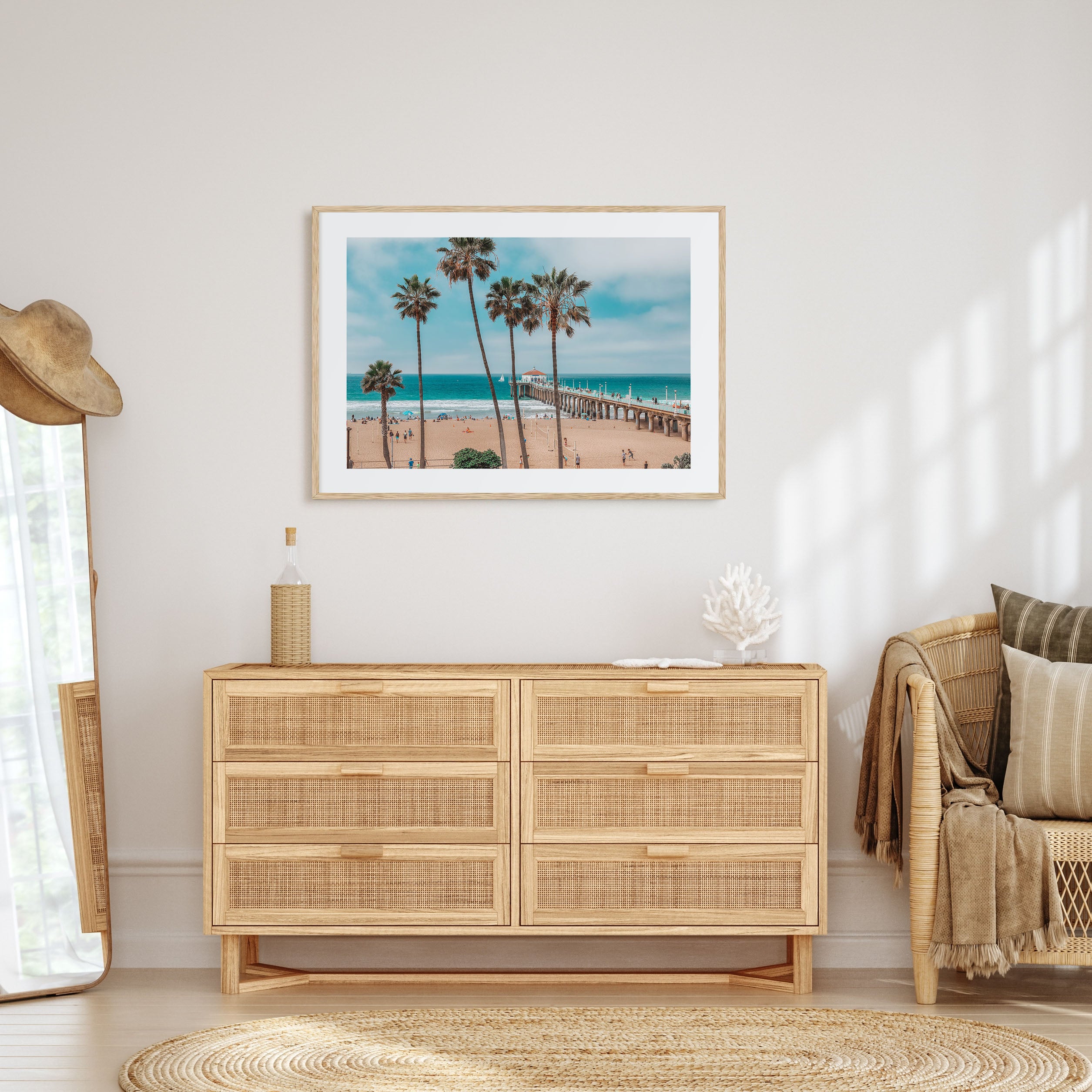 Huntington Beach Landscape Color Poster