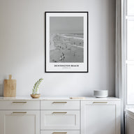 Huntington Beach Portrait B&W No 1 Poster