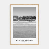 Huntington Beach Portrait B&W No 3 Poster