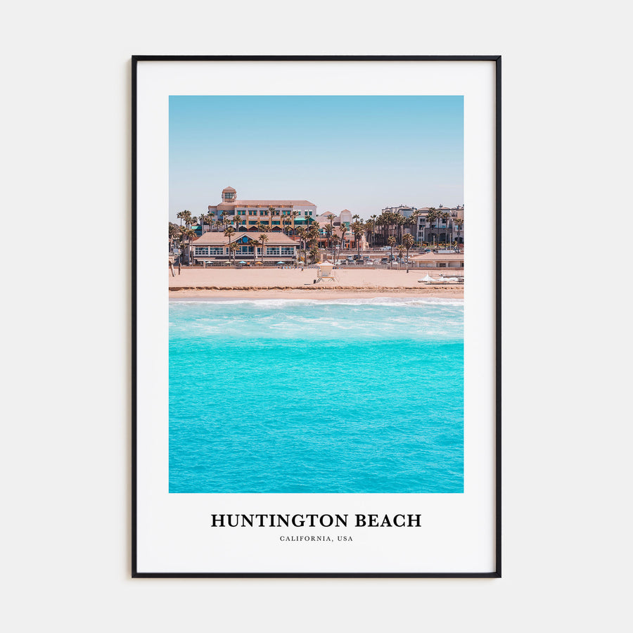 Huntington Beach Portrait Color Poster