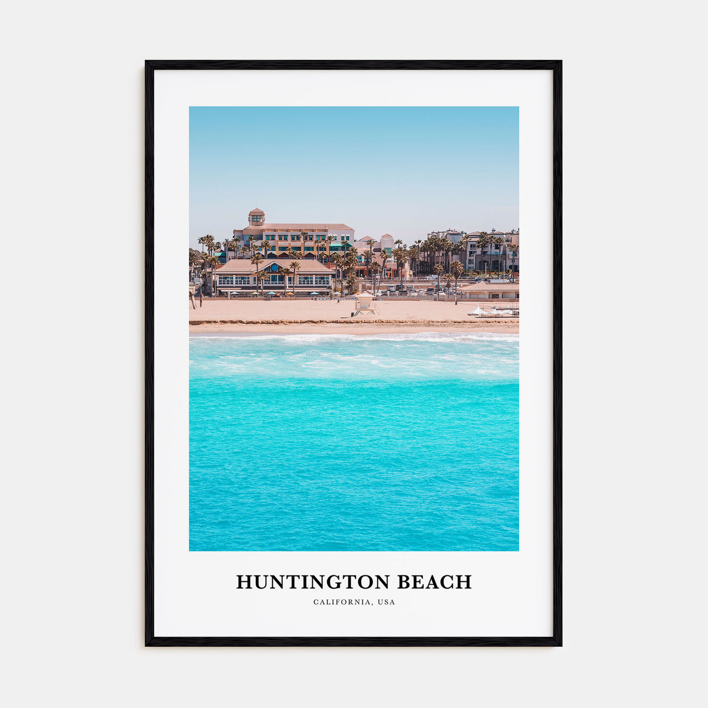 Huntington Beach Portrait Color Poster