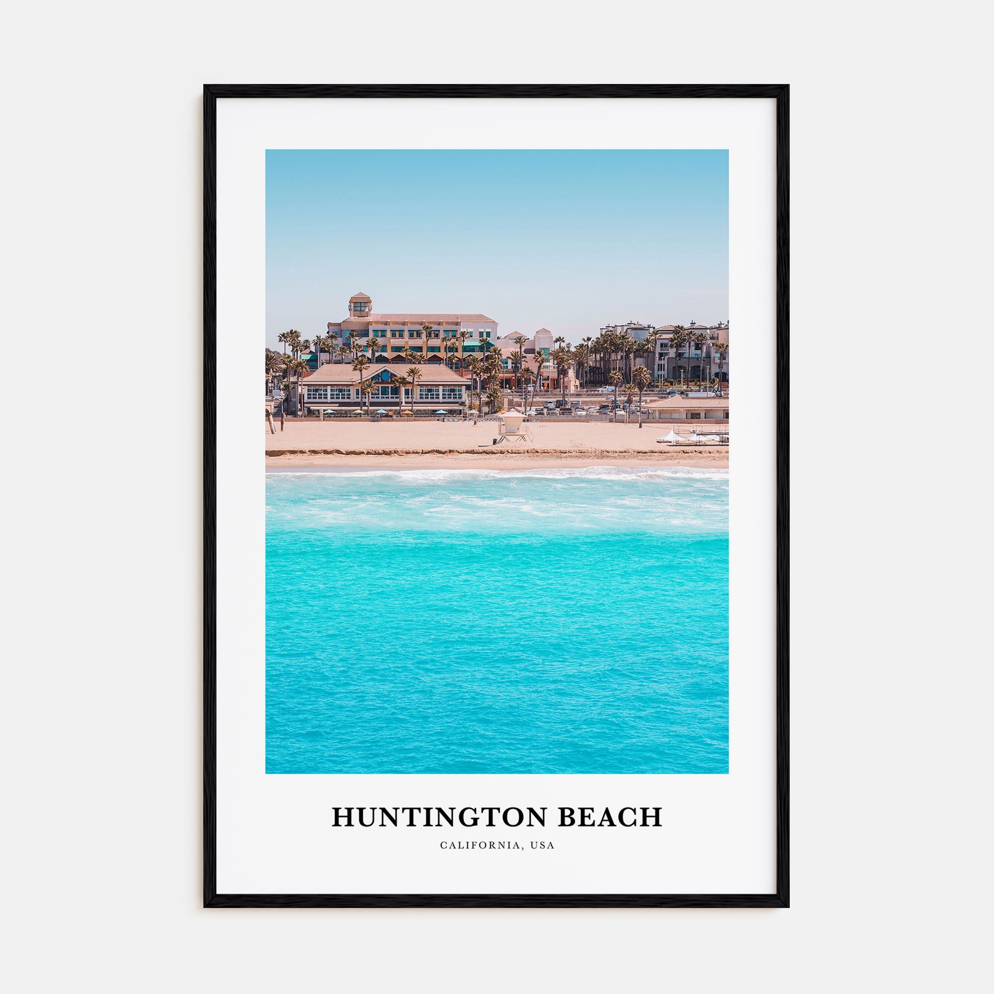 Huntington Beach Portrait Color Poster