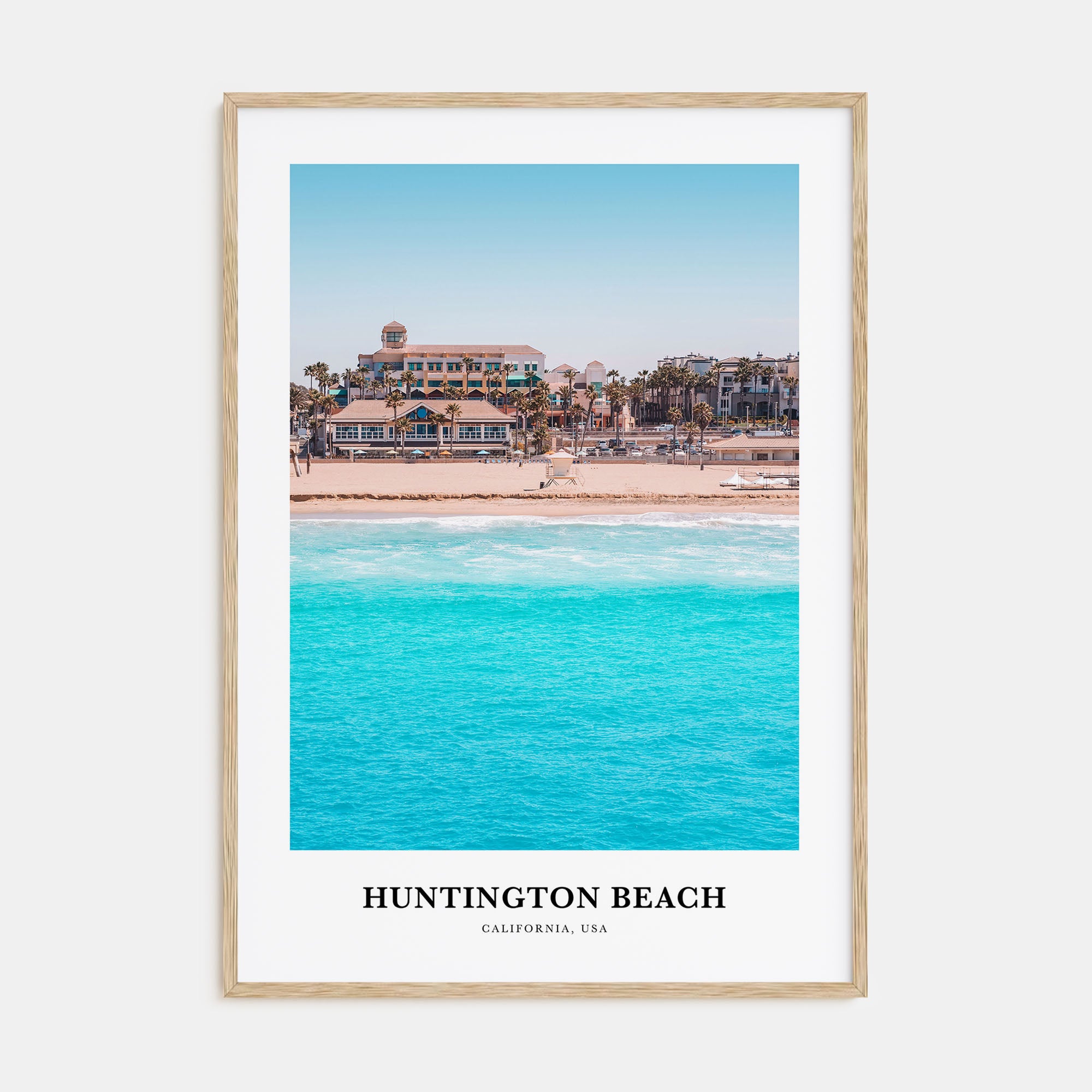 Huntington Beach Portrait Color Poster