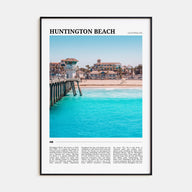 Huntington Beach Travel Color Poster