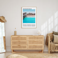 Huntington Beach Travel Color Poster