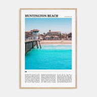Huntington Beach Travel Color Poster