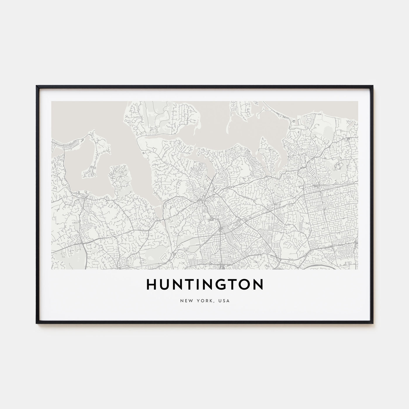 Huntington Map Landscape Poster