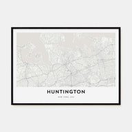 Huntington Map Landscape Poster