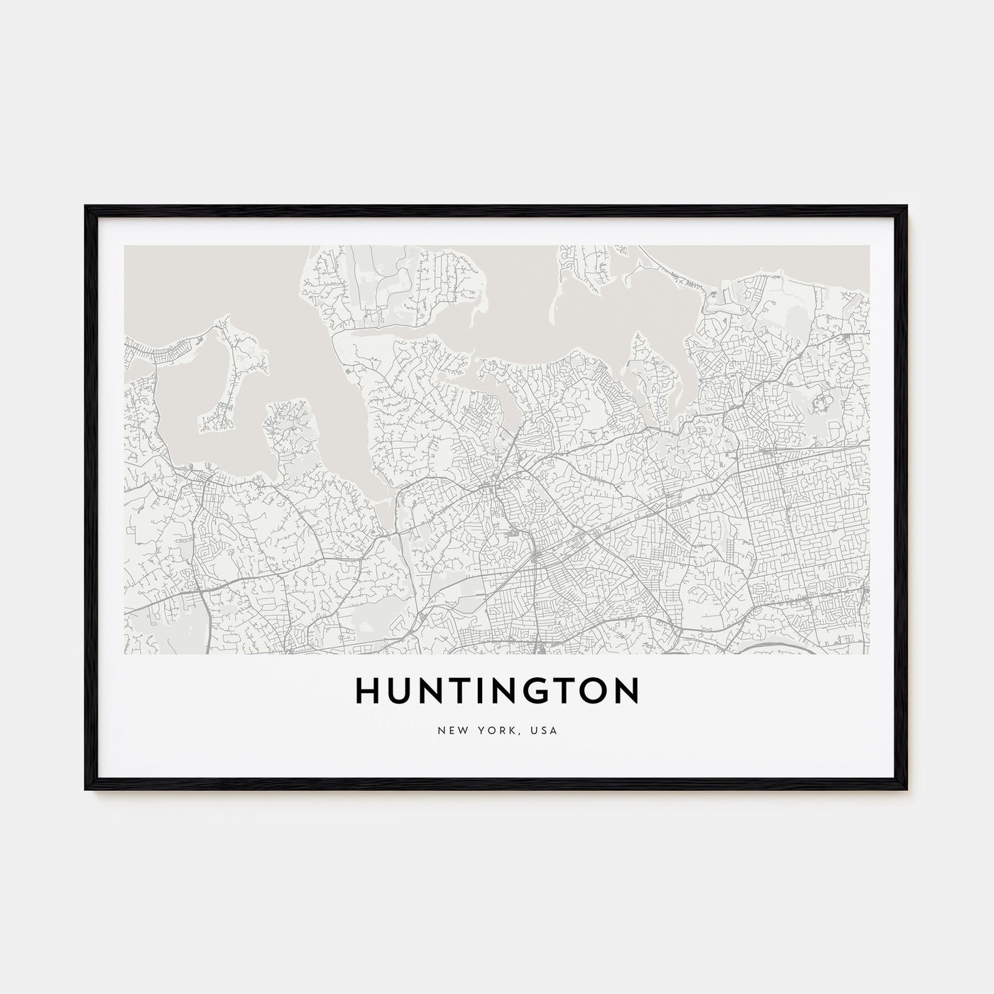 Huntington Map Landscape Poster