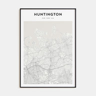 Huntington Map Portrait Poster