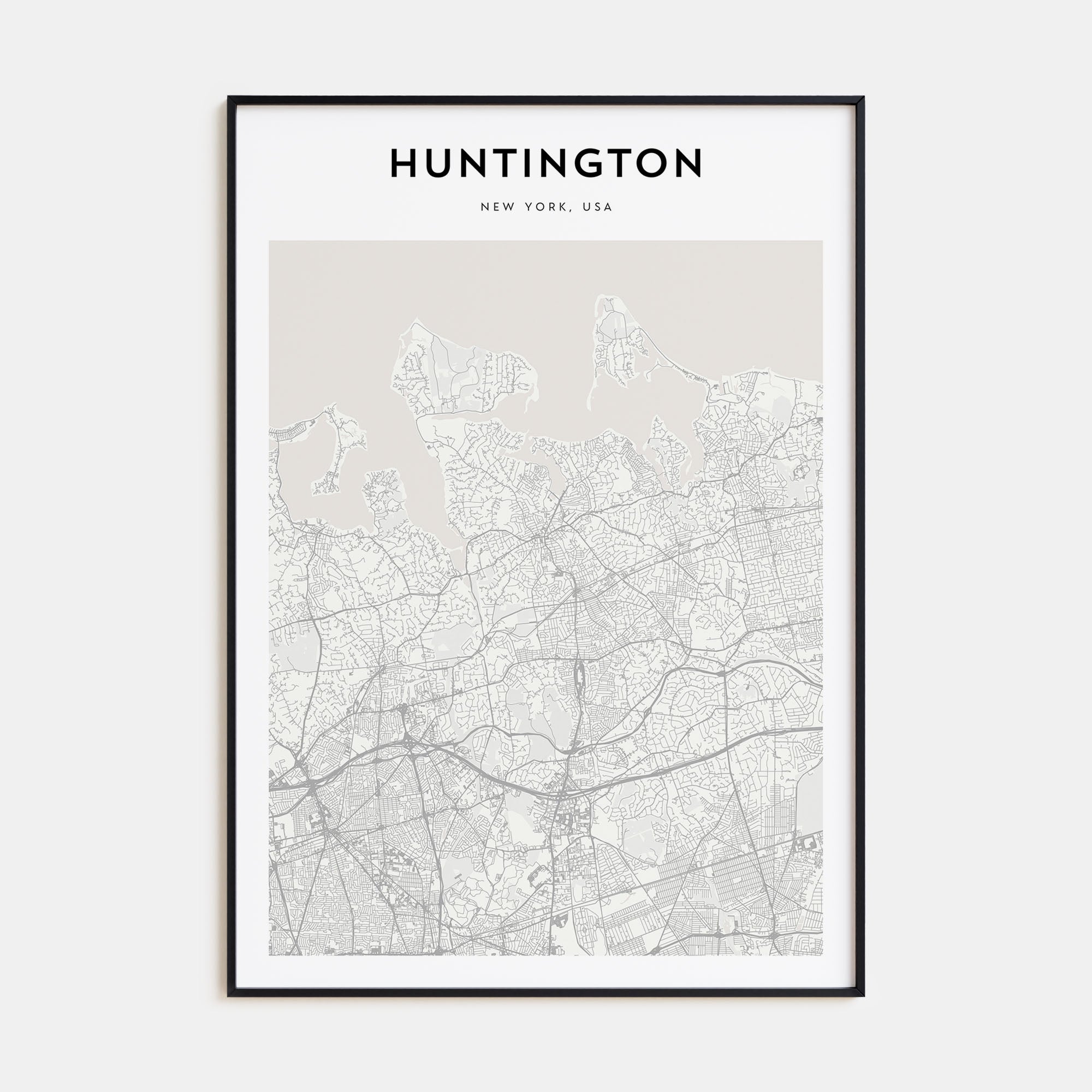 Huntington Map Portrait Poster