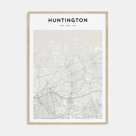 Huntington Map Portrait Poster