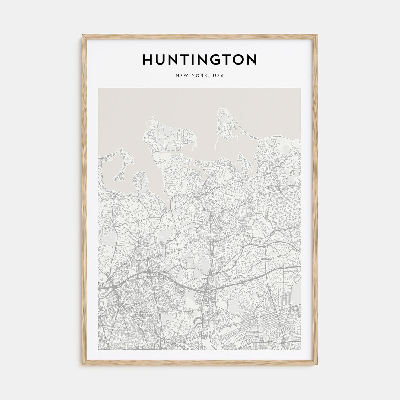 Huntington Map Portrait Poster
