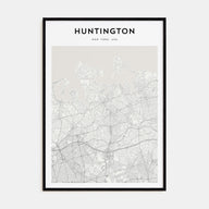 Huntington Map Portrait Poster