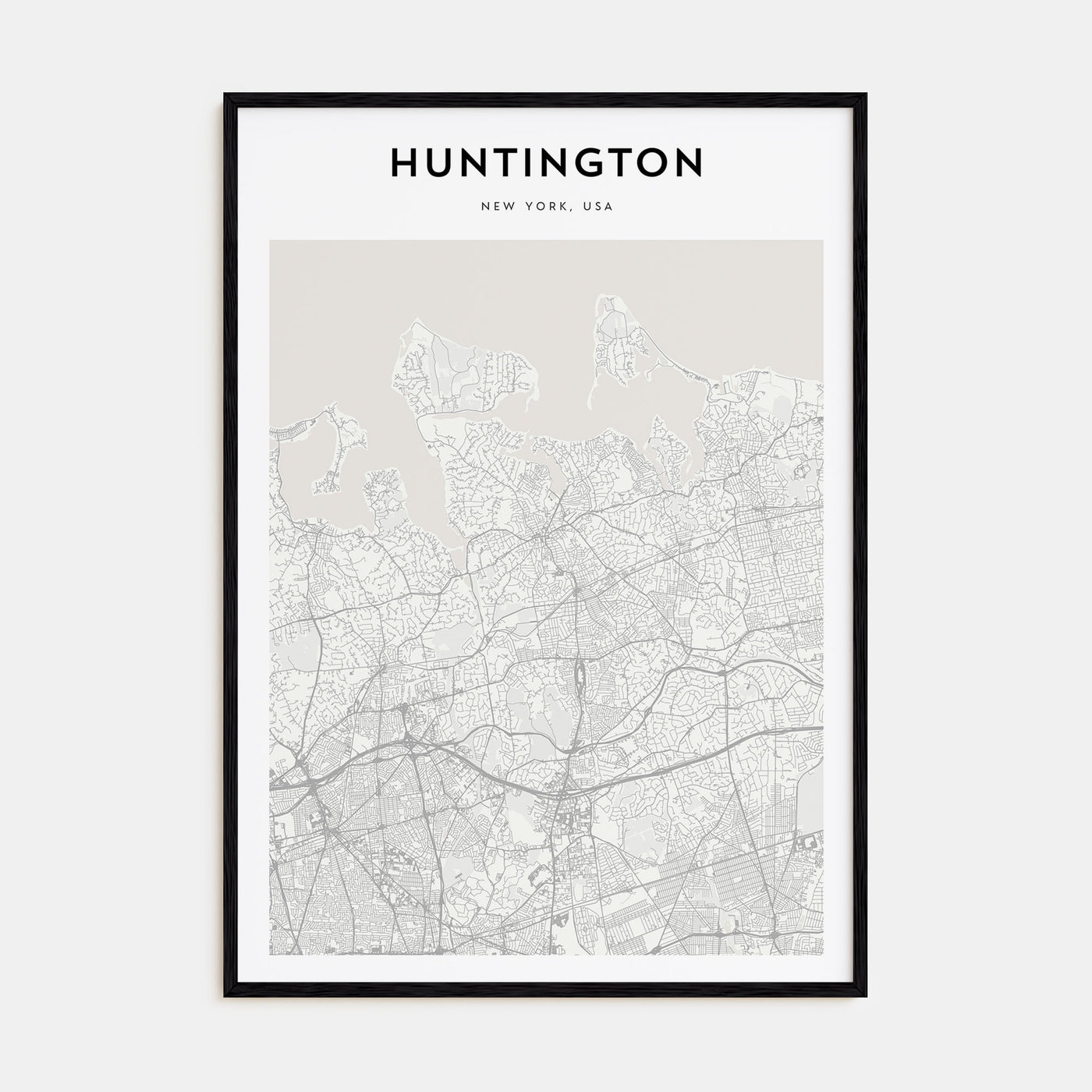 Huntington Map Portrait Poster