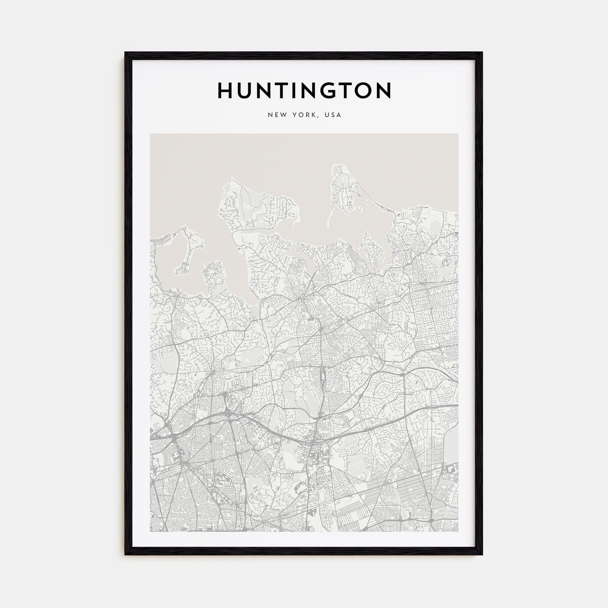 Huntington Map Portrait Poster
