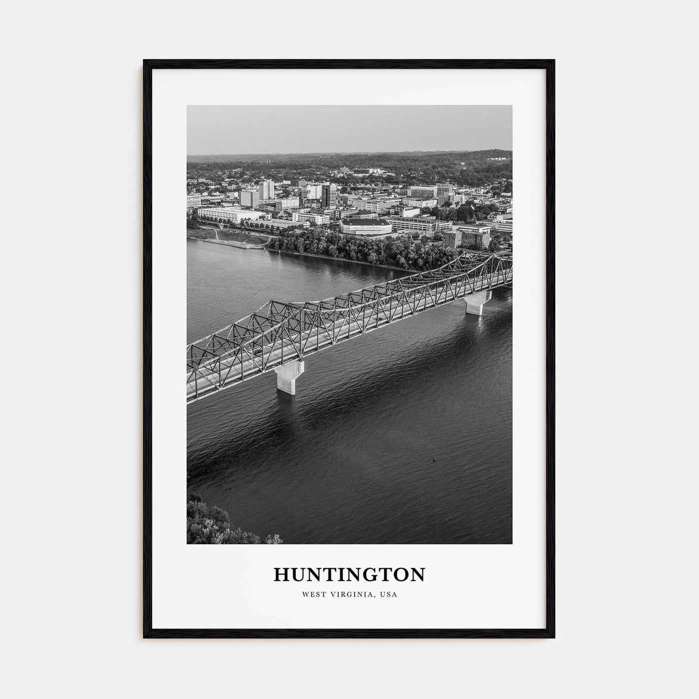 Huntington Portrait B&W Poster