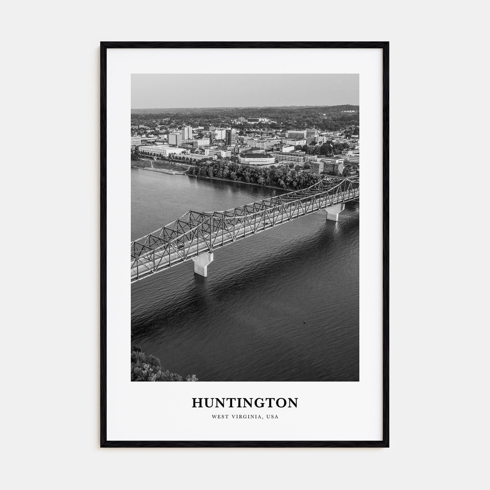 Huntington Portrait B&W Poster