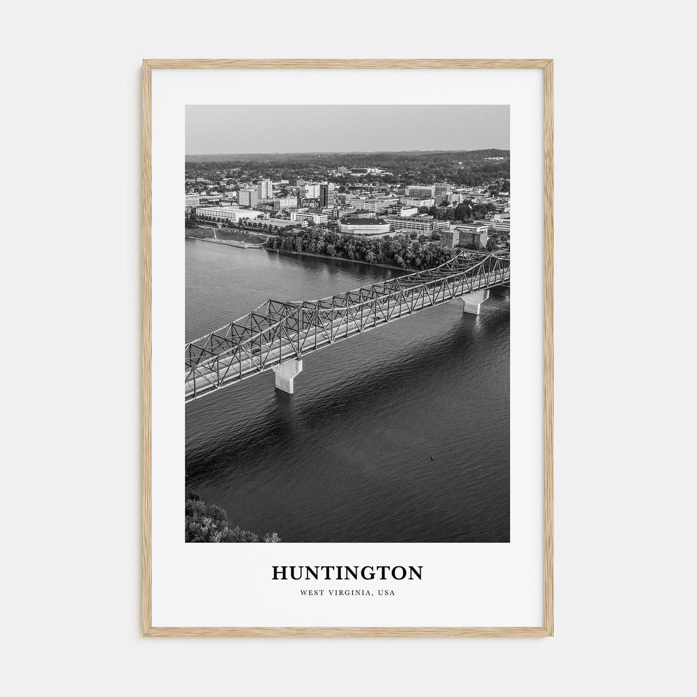 Huntington Portrait B&W Poster