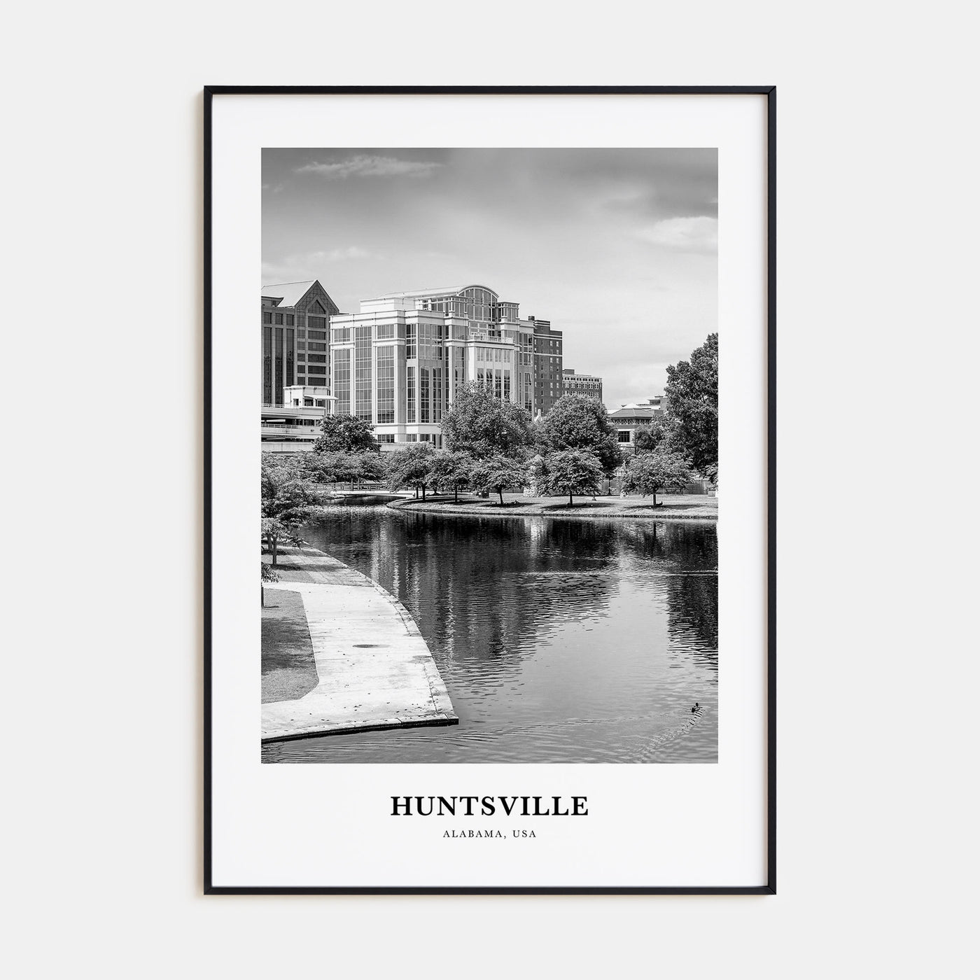 Huntsville Portrait B&W Poster