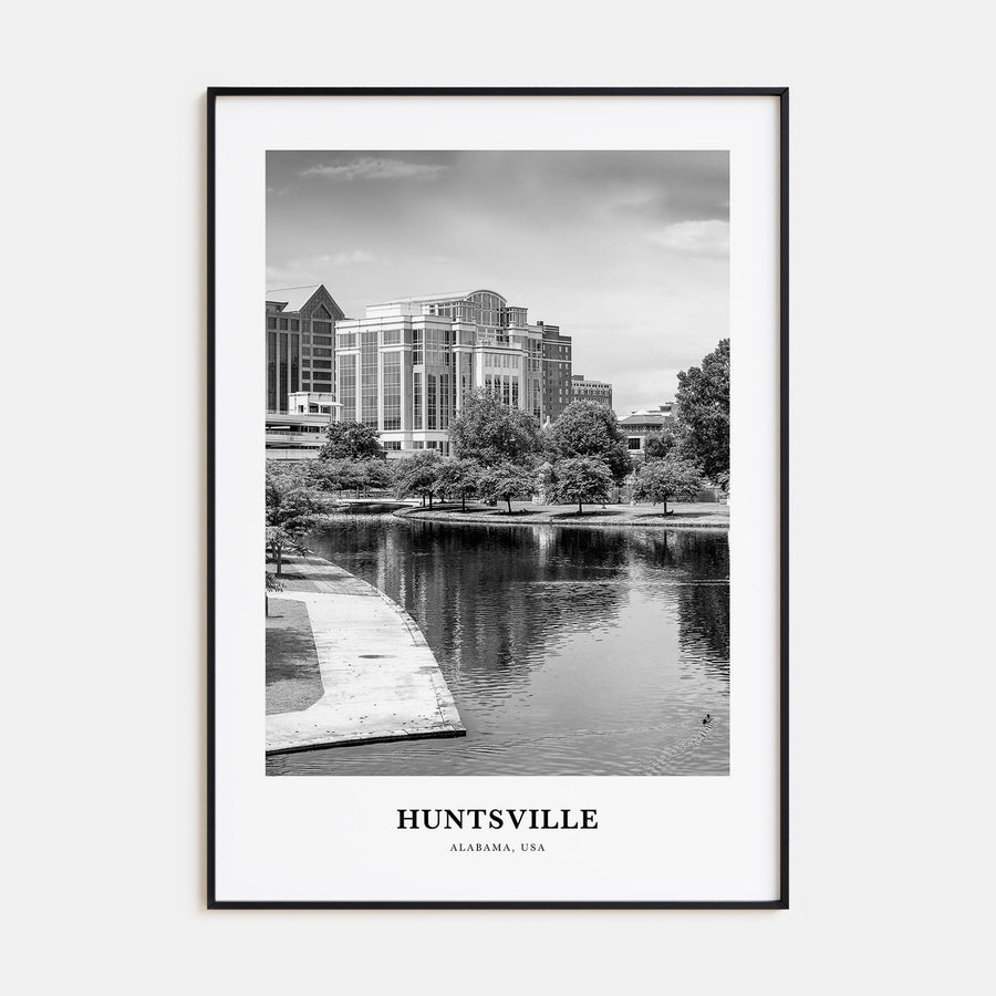 Huntsville Portrait B&W Poster