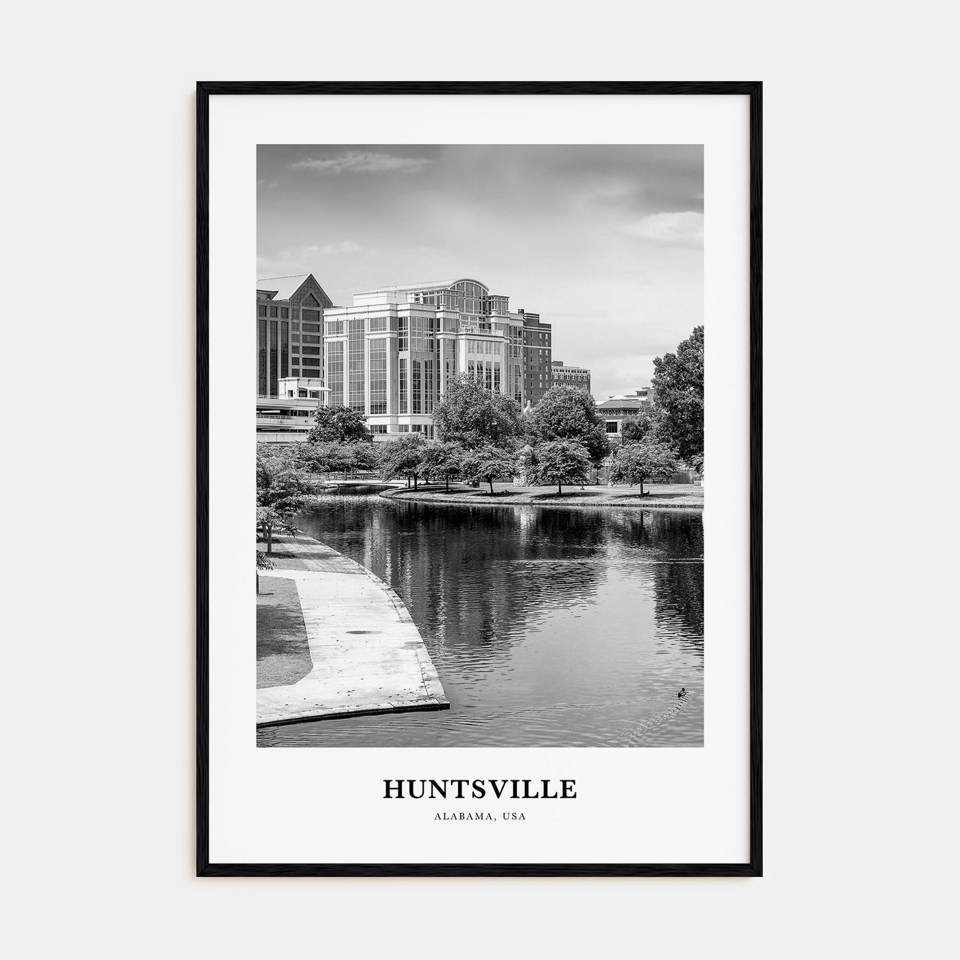 Huntsville Portrait B&W Poster