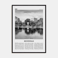 Huntsville Travel B&W Poster