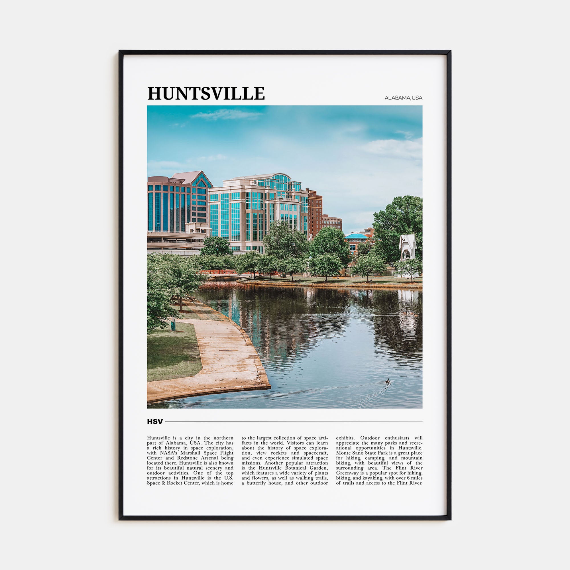 Huntsville Travel Color Poster