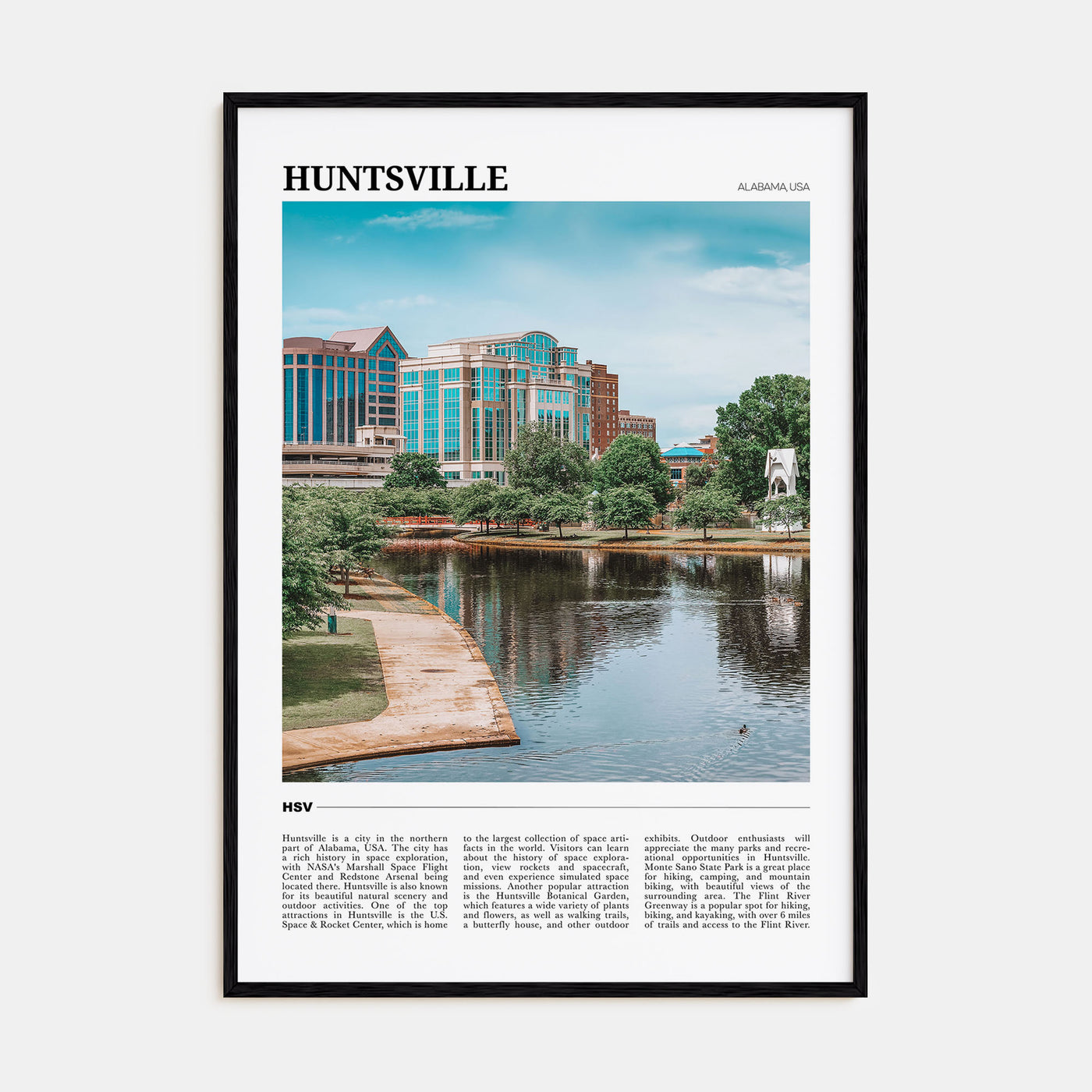 Huntsville Travel Color Poster