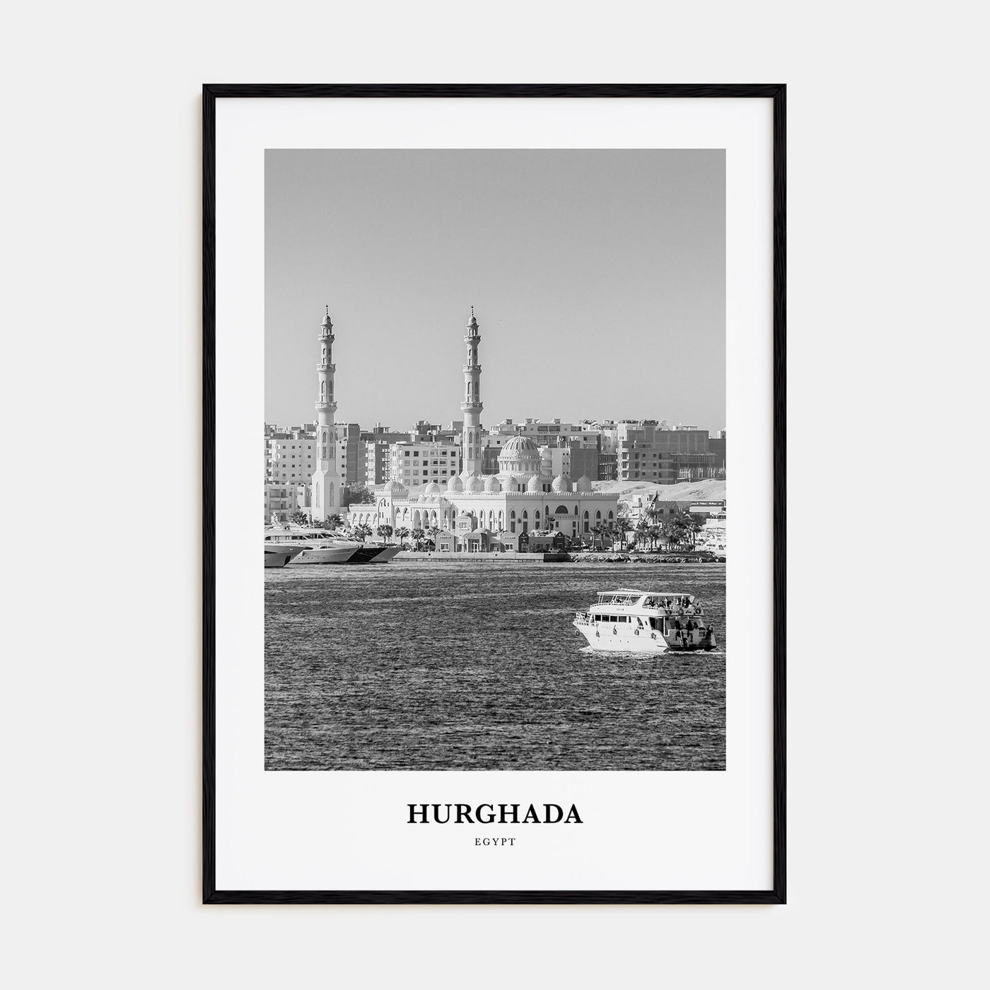 Hurghada Portrait B&W Poster