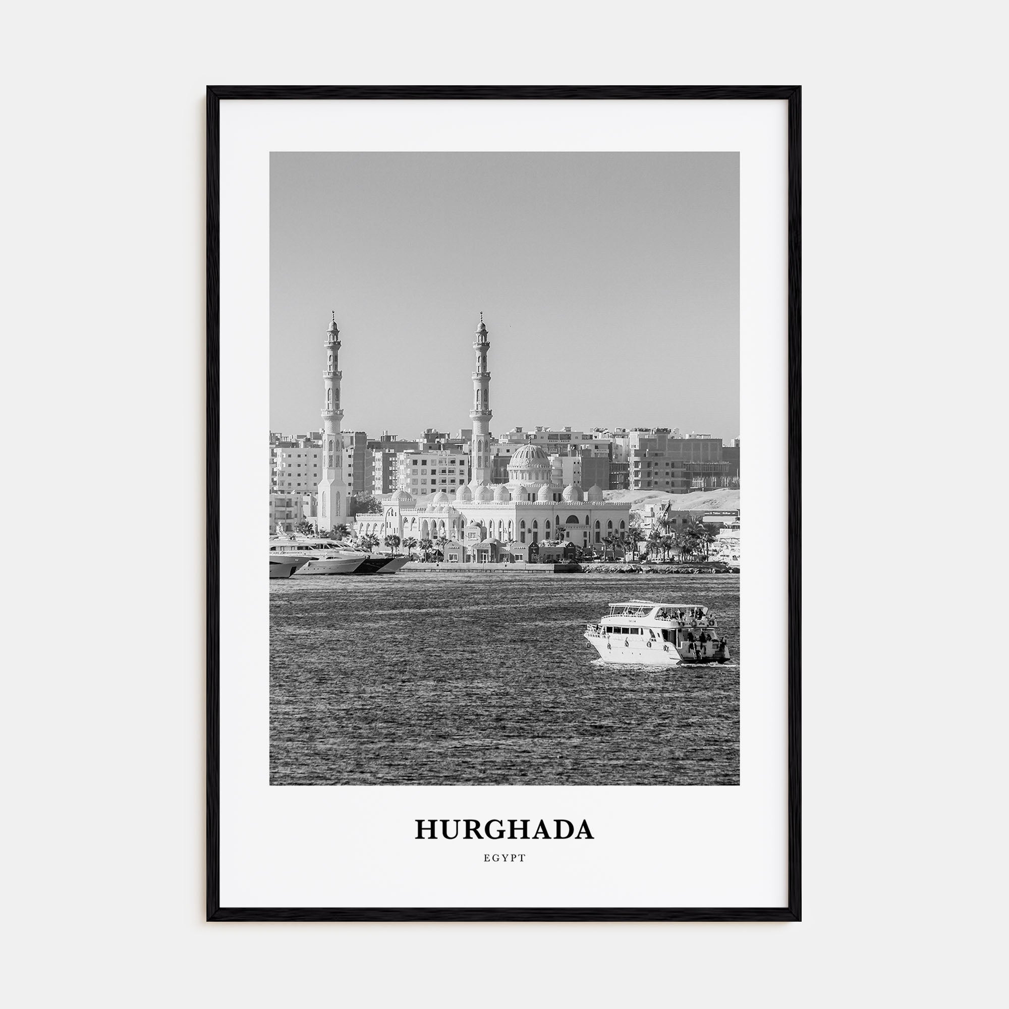 Hurghada Portrait B&W Poster