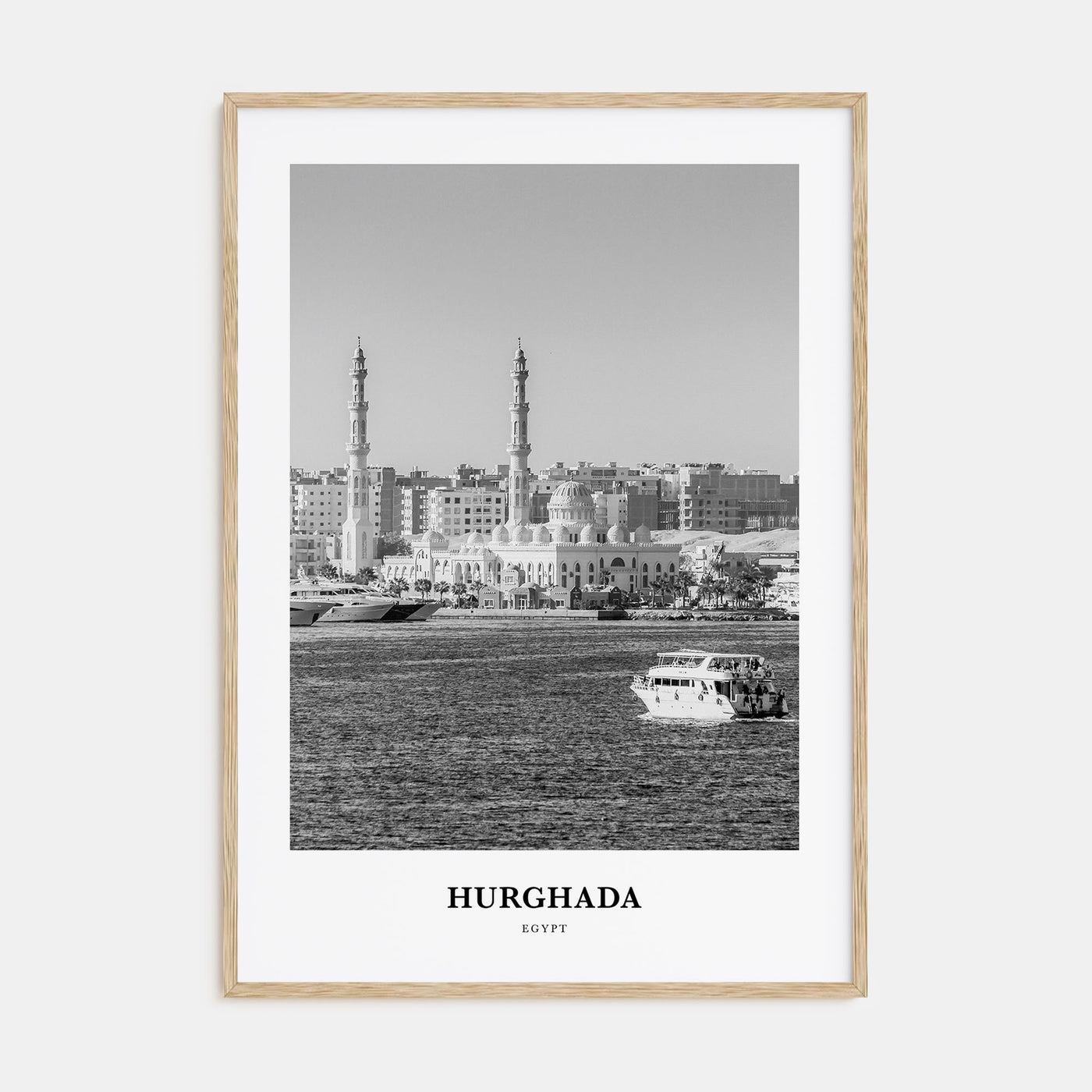 Hurghada Portrait B&W Poster