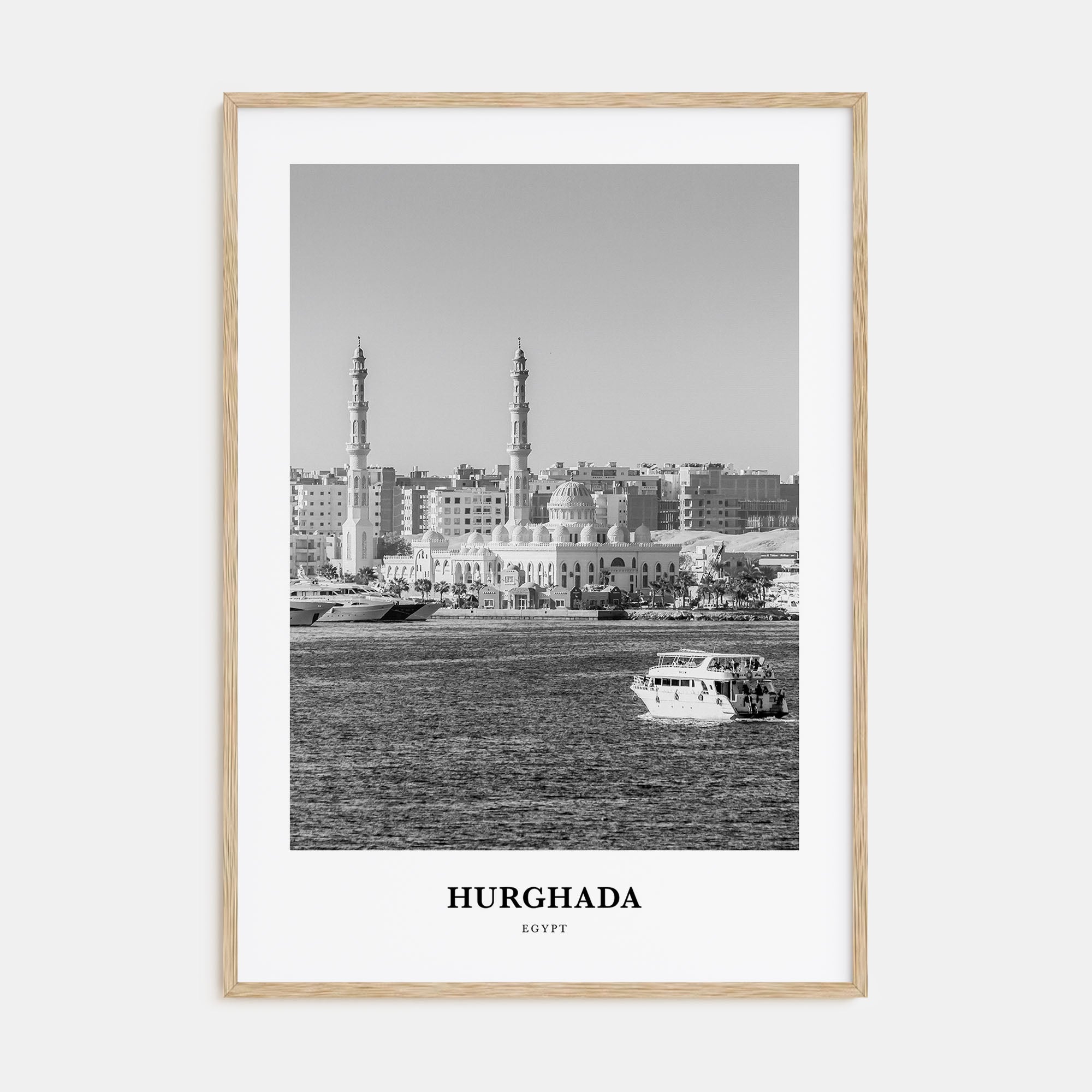 Hurghada Portrait B&W Poster