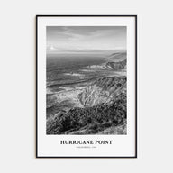 Hurricane Point Portrait B&W Poster
