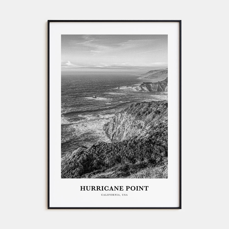 Hurricane Point Portrait B&W Poster