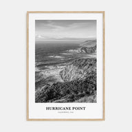 Hurricane Point Portrait B&W Poster