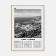 Hurricane Point Travel B&W Poster