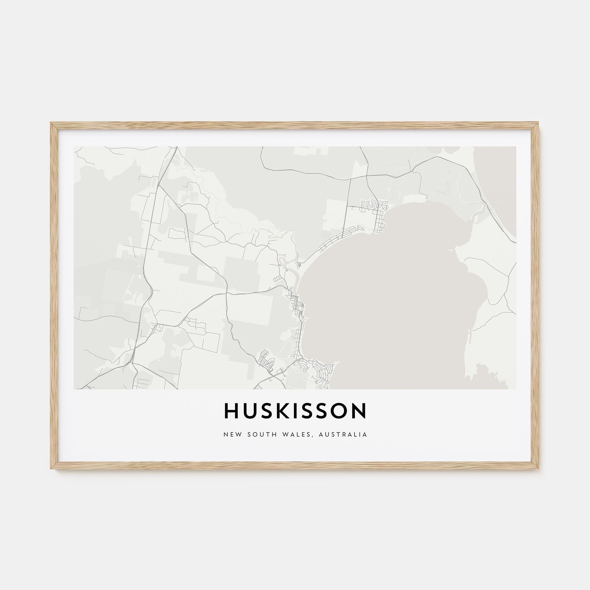 Huskisson Map Landscape Poster